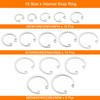sourcing map 150Pcs Internal Retaining Ring Circlip Assortment Set, 304