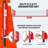 PATIASSY Professional Badminton Set for Backyard Portable Heavy Duty Poles