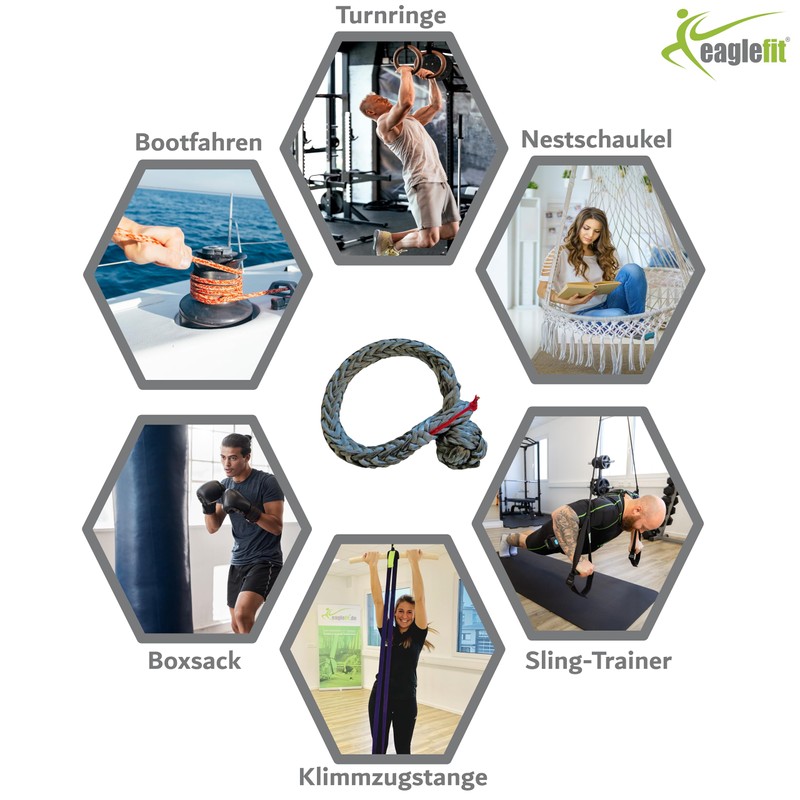 eaglefit - Premium soft shackle made of polyethylene approx. 4900