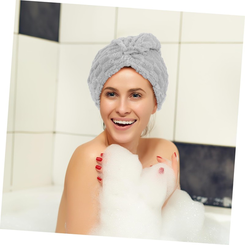 WOONEKY Hair Drying Towel Wrap Women's Soft Absorbent Shower Cap