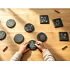 60 PCS Slate Coasters for Laser Engraving, Natural Black Stone