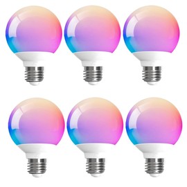 ILC Smart G25 - Bombillas LED que cambian de color (paquete de 6)