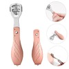 FOMIYES 1set Folding Foot Scraper Rose Gold Callus Remover Tool