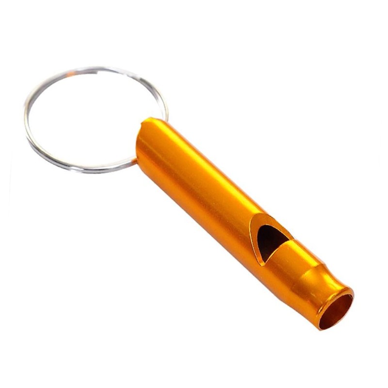 Kisangel 3sets Portable Emergency Whistle Aluminum Alloy Survival Tool for
