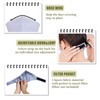 LOFBAZ Cloth Face Coverings Neck Strap Comfort with Nose Wire