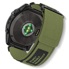 SumRioo QuickFit 26 mm Bracelet for Garmin Fenix 8/8 Solar 51 mm/7X Pro/7X/6X Pro/6X/5X Plus/5X/3/3HR, Nylon Sport Watch Strap for Garmin Tactix 8 51 mm, Enduro 3, Epix Pro (Gen2) 51 mm, Green