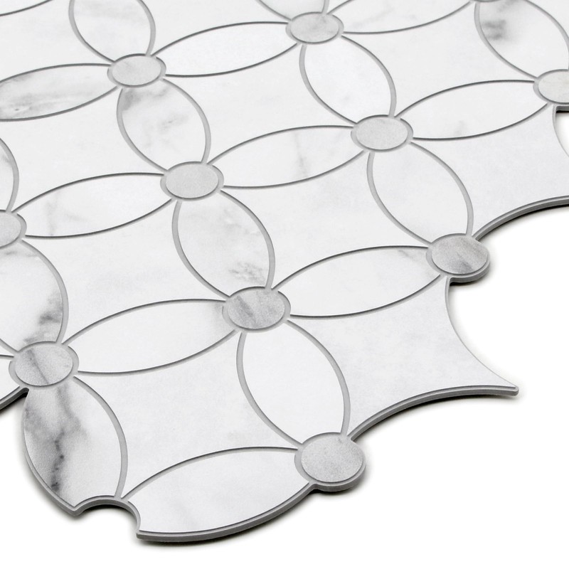SUNWINGS 10-Sheet Coin Peel and Stick Waterjet Backsplash Self Adhesive