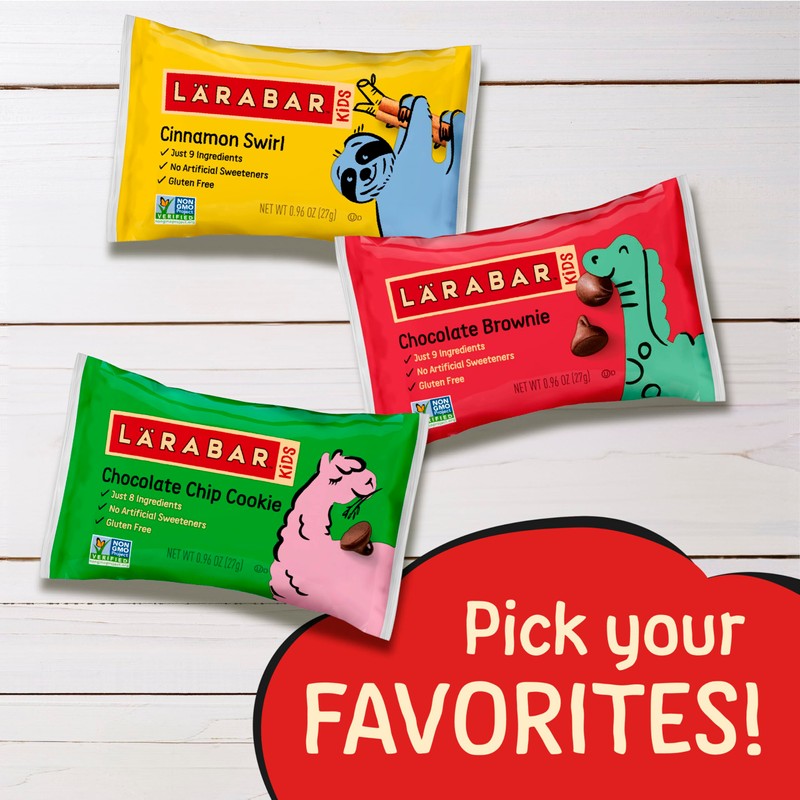 Larabar Kids Bakes Chocolate Brownie Gluten Free Bars, 5.76 oz,