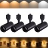 Ajbvp 5CCT LED Track Lighting Heads 12W Dimmable,Zoomable Beam15°/24°/36°/45°/60°,2700K/3000K/3500K/4000K/5000K,Single Circuit