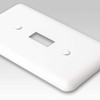Amerelle Devon Double Duplex Steel Wallplate in White