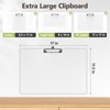 Juvealoe Extra Large Clipboard, 11 x 17 Clear Plastic Drawing