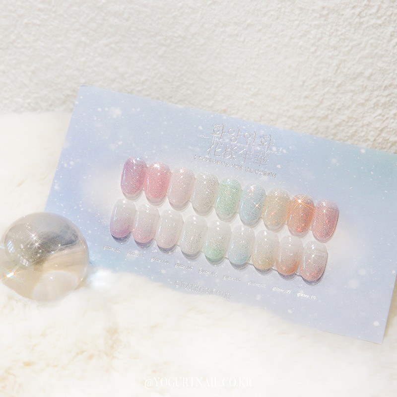 Yogurt Gel Hwayang Yeonhwa 1 Glitter Gel 9 Type Set
