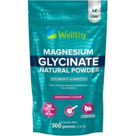 Glicinato Magnesio Wellthy Polvo Sabor Frambuesa 750