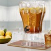 Buddeez Clear Drink 3.5 Gallon Plastic Beverage, Comes with Stand,
