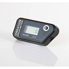 Jayron Vibration Activated Hour Meter Digital Self Powered Wireless,Resettable Job Timer,User Lock,Use for Generator Lawn Mower Motor Marine ATV and Equipment that vibrates at work