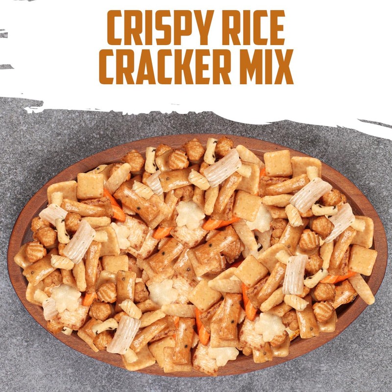 Rice Cracker Mix -4lbs Pack of Japanese Snacks Chips, Ideal