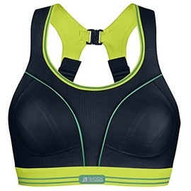 Shock Absorber Women's Ultimate Run Bra, Black/Lime, 30D