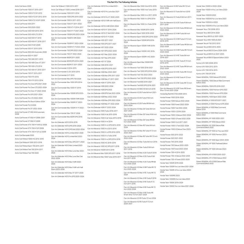 Tusk Safety Harness Retainer Straps For CAN-AM Defender HD10 XT