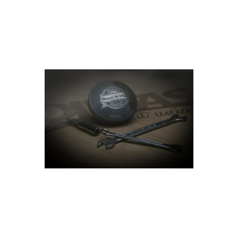 Simson Engraved Fuel Cap Candy Black 40mm Chrome and Powder