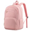 Women's Travel Laptop Backpack with Zipper Closure Waterproof Polyester for
