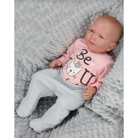 TupTam Baby Bodysuit with Long Sleeve pack of 5, Girl 5, 68