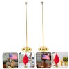 Levemolo Sturdy Metal Plastic Desk Flag Pole Holder Office Decor