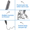 8pcs Erasable Pens Black Friction Pen, 0.7mm Rub Out Pens