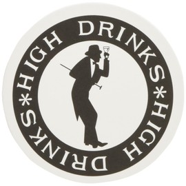 Nagao 221101 Showa Modern Paper Coasters Gentleman Pattern, 100 Sheets