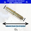 Simpatico 35-7041 Spring Loaded Plastic Replacement Toilet Paper Roller, Polished