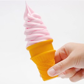 X Hot Popcorn 3Pcs Ice Cream Cone Models Simulation Ice Cream Models Artificial Ice Cream Cones for Home Shops Staging Decoration