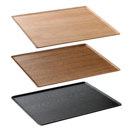 Kinto placemat wood tray 430x330mm 3 colors, teak / 킨토 플레이스매트 우드트레이 430x330mm 3색상, 티크