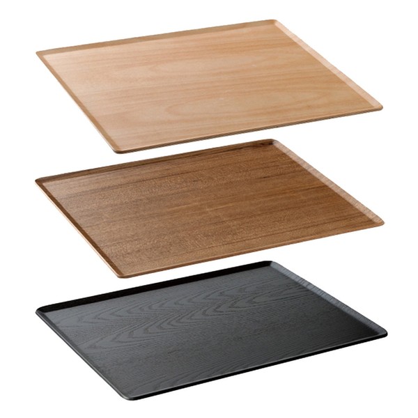 Kinto placemat wood tray 430x330mm 3 colors, teak / 킨토