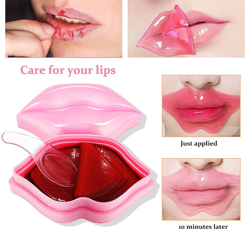 KYDA 20 Pcs Moisturizing Lip Mask Set, Sleep Lip Mask