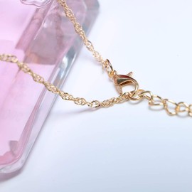 Yienate Women Teens Butterfly Necklace Simple Summer Clavicle Pendant Necklace for Girls (Gold)