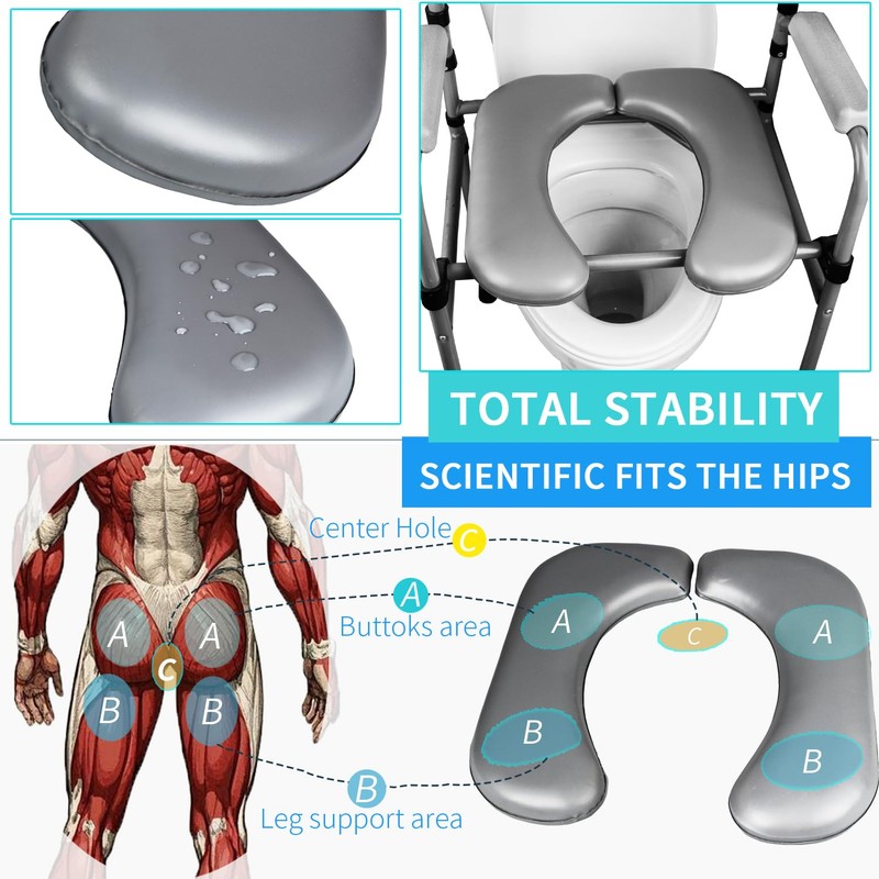 Toilet seat cushion, soft and comfortable seat accessories, waterproof leather,