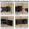 Erzekrim Hasp with Combination Lock 4.5 Inch Security Hasp with