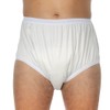 Suprima 1-204-000 Unisex Polyurethane Incontinence Briefs Size 40 White