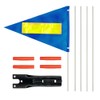RAXCONN Wheelchair Safety Flag, Bicycle Safety Flag, Polyester Full Color