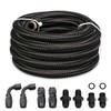Automatic Transmission Cooler Line Kit Fit 4L80E 6AN Nylon Steel