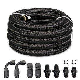 Automatic Transmission Cooler Line Kit Fit 4L80E 6AN Nylon Steel Braided Line