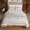 Great Bay Home 3-Piece Christmas Quilt Set with Shams. Reversible