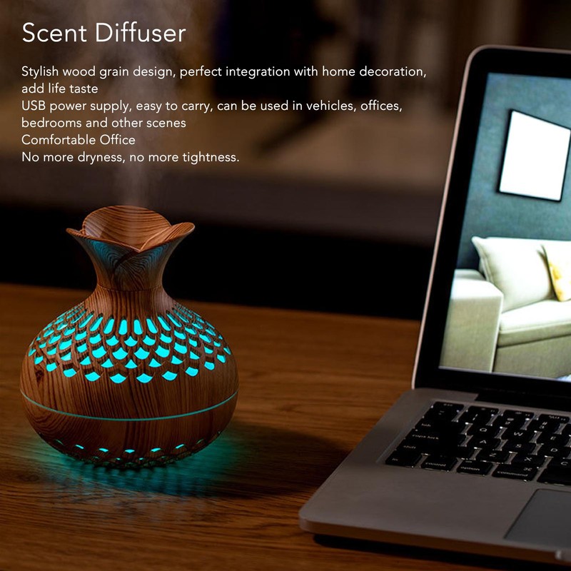 2.5W Scent Diffuser 300ml USB Powered Silent Operation Flower Vase