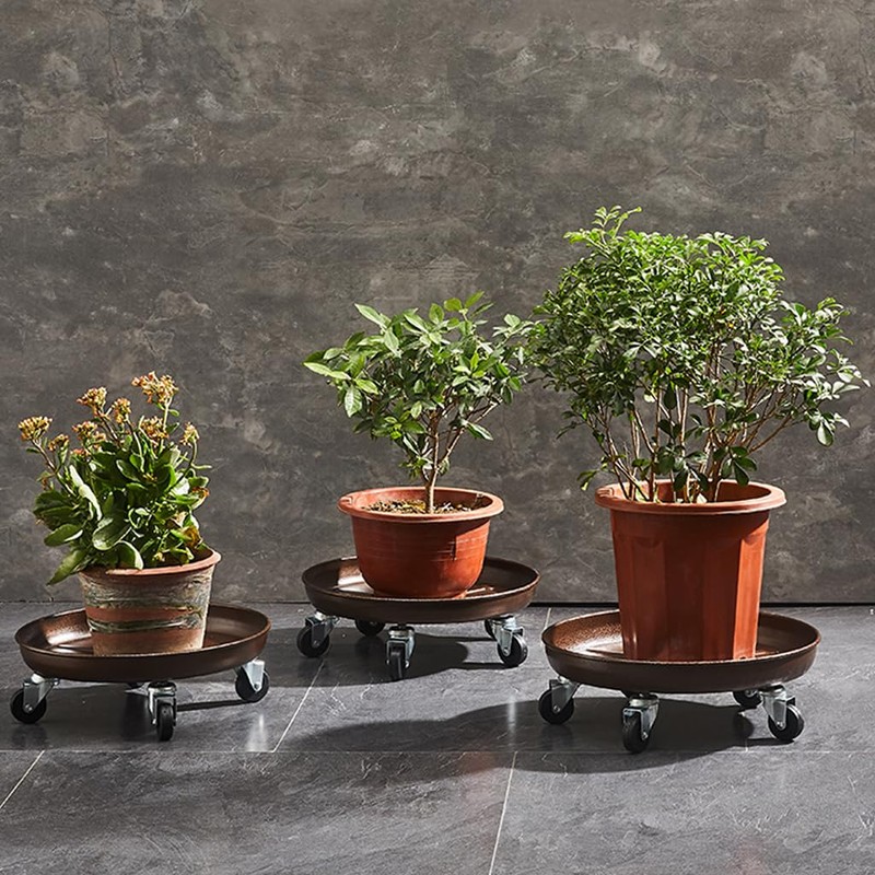 2 Pack 16" Heavy Duty Plant Dolly with Wheels, 320lbs