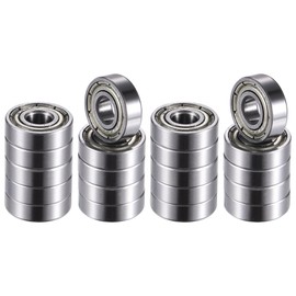 ACROPIX 695ZZ 5x13x4mm Sealed Single Row Deep Groove Ball Bearings Double Metal Silver Tone 20pcs