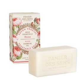 Panierdessens Essentials Vegetable Soap Rose (Traditional Soap, Vegetable Oil, France) 5.3 oz (150 g)