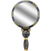 YTC 1.5 Inch Black and Gold Colored Bastet Hand Mirror