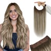 YoungSee Wire Hair Extensions Brown Ombre Fish Wire Hair Extensions