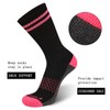 eallco Womens Crew Socks Athletic Calf Work Socks Running Long