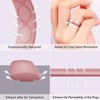 Forthee Silicone Wedding Ring for Women, Breathable Inner Curve Rubber