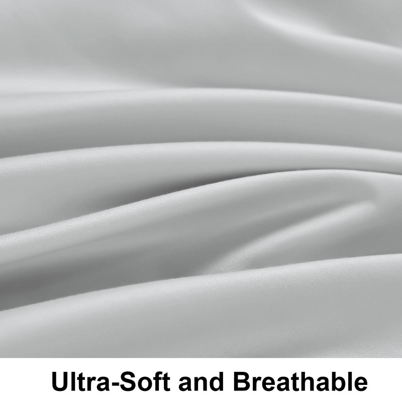 NTBAY 500 Thread Count Egyptian Cotton Double Fitted Sheet, Super